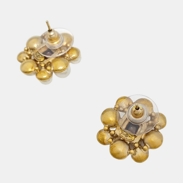 Metal Gold Stud Earrings