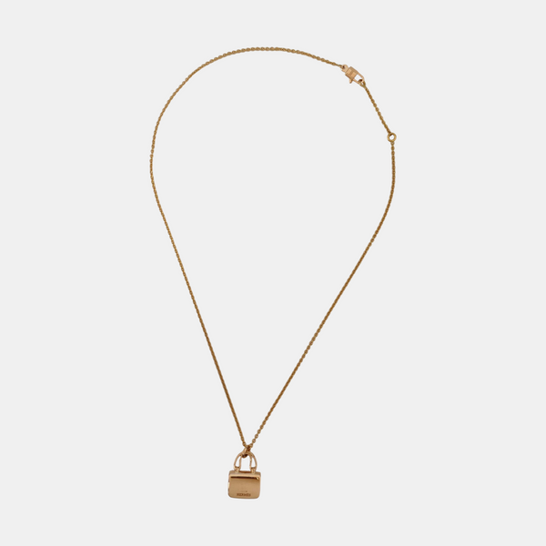Amulettes Constance 18k Rose Gold Necklace