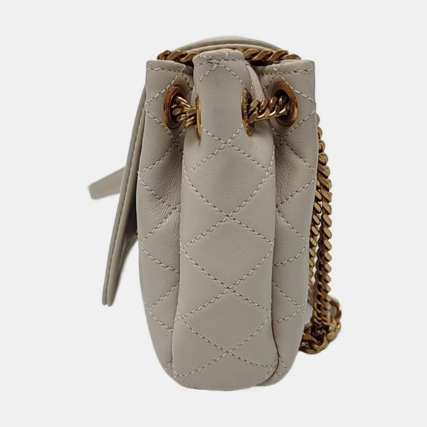 NOLITA Mini Quilted Lambskin White