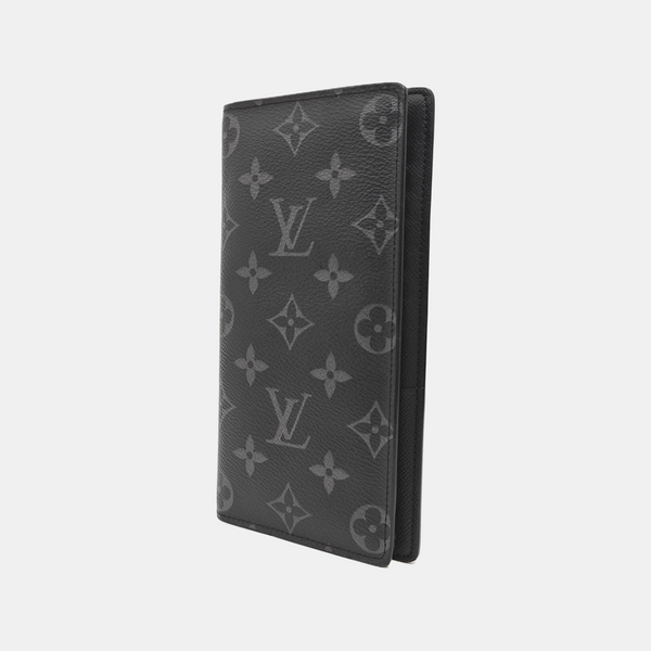 BRAZZA Monogram Coated Canvas Black Wallet