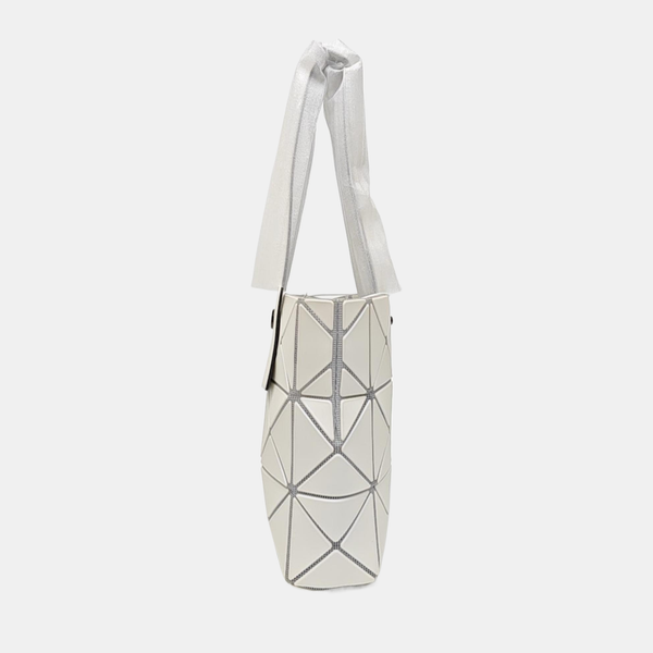 Special Material Top Handle Bag White