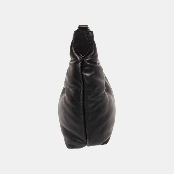 Quilted Leather Shoulder Bag Black