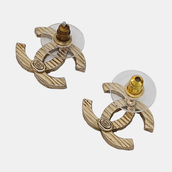 Metal Gold Stud Earrings