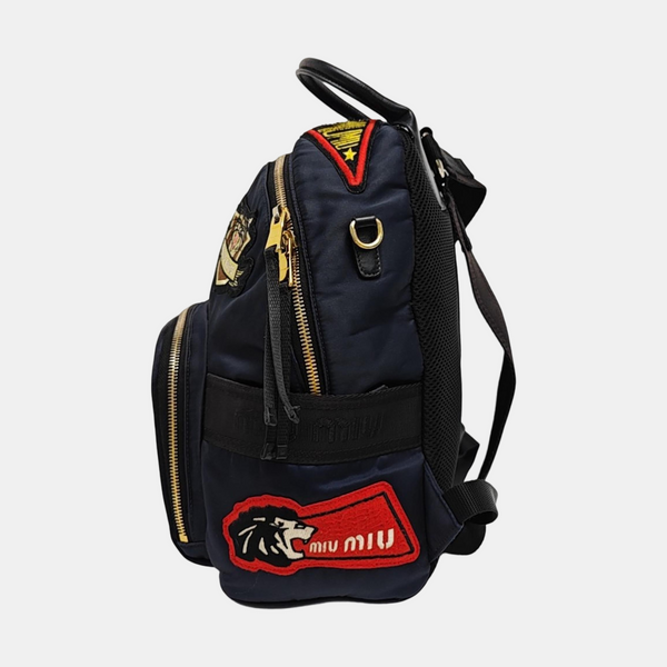 Fabric Backpack Blue