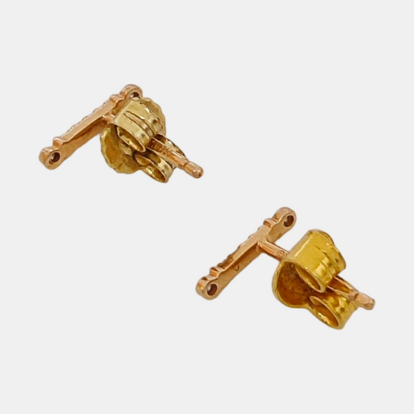18k Rose Gold Stud Earrings