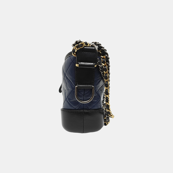 GABRIELLE Small Quilted Calfskin Blue