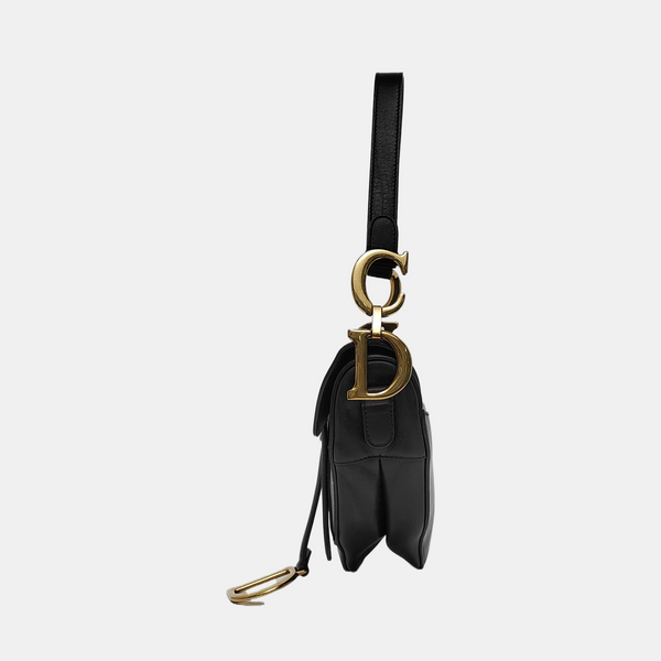 Saddle Small Calfskin Black