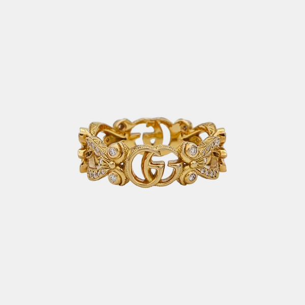 Gucci Flora 18k Gold Ring HK 13