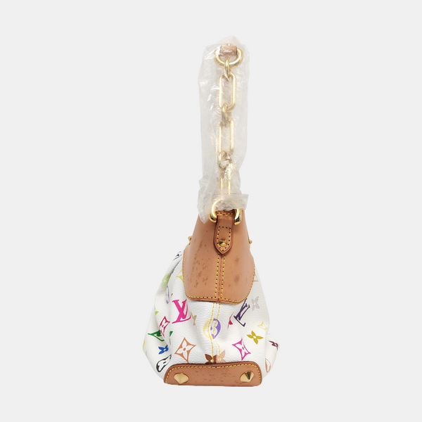 LV × TM Judy Small Monogram Lona Revestida Blanca