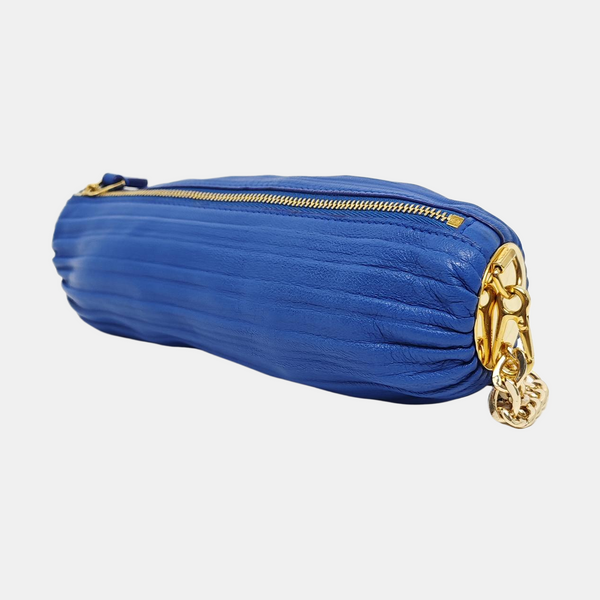 Bracelet Pouch Mini Lambskin Blue