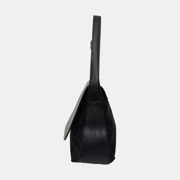 Nylon Shoulder Bag Black