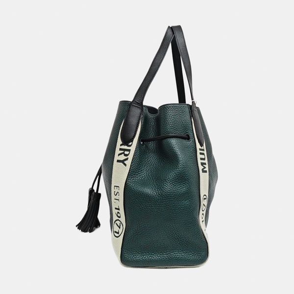 Calfskin Top Handle Bag Green