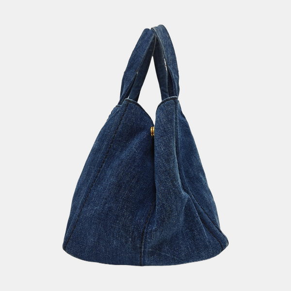 Denim Quilted Denim Blue