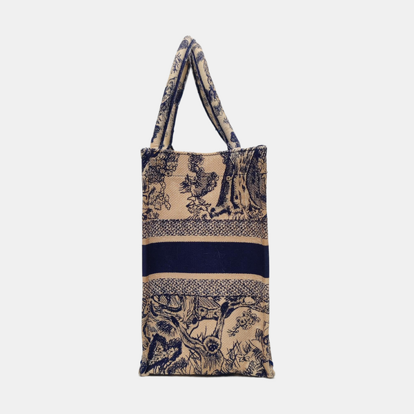 Authenticated pre-owned Book Tote Medium Canvas Blue - Tote Bag at Looply