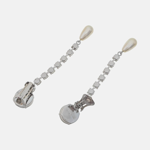 Metal Silver Clip On Earrings