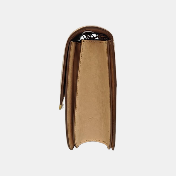 CLASSIC BOX Medium Calfskin Beige