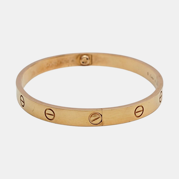 LOVE 18k Rose Gold Bangle