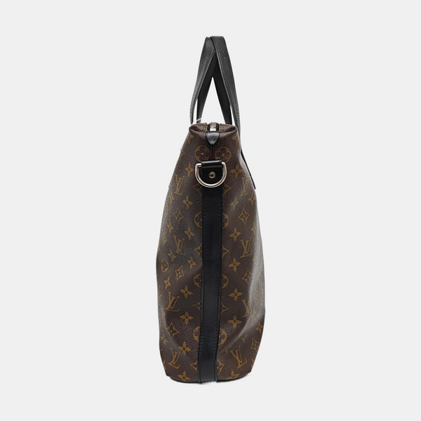 KITAN Monogram Coated Canvas Brown