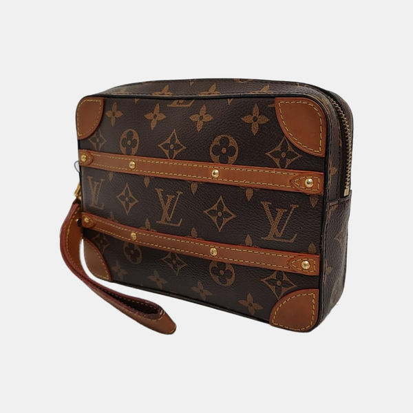 SOFT TRUNK Monogram Coated Canvas Brown
