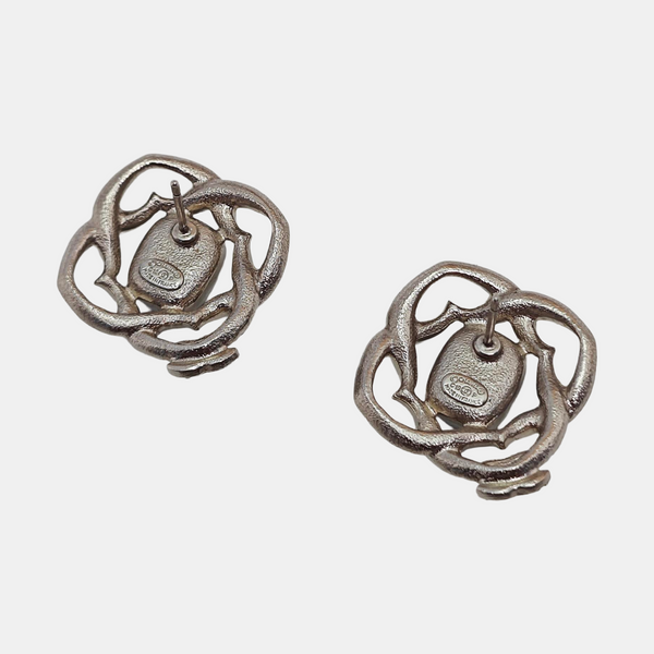 Metal Silver Stud Earrings