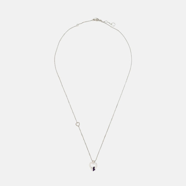 18k White Gold Silver Necklace