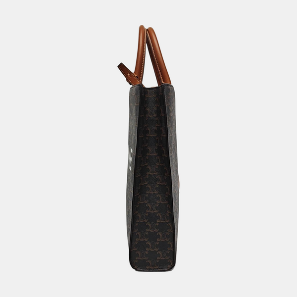 CABAS CELINE Small Coated Canvas Brown