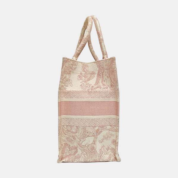 Book Tote Medium Canvas Pink