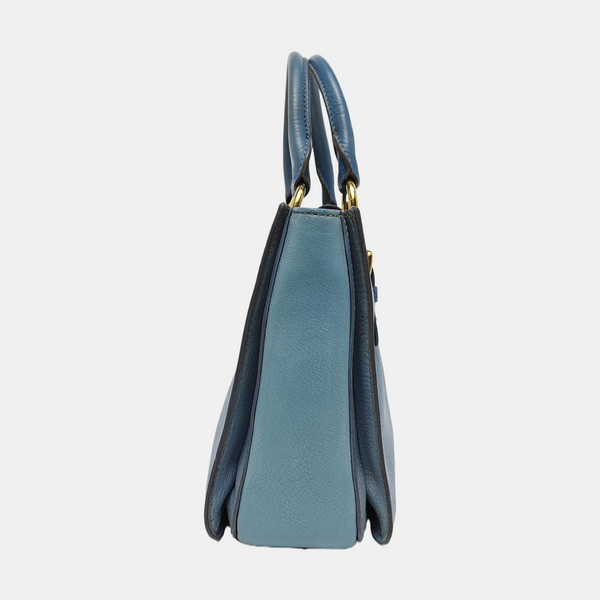 Calfskin Shoulder Bag Blue