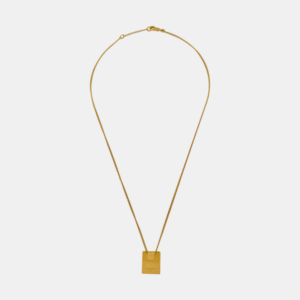 ALPHABET Brass Gold Necklace