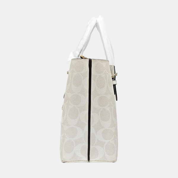 MOLLIE 25 Monogram Coated Canvas White