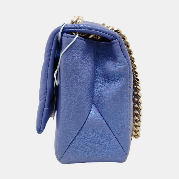 SERPENTI CABOCHON Small Quilted Lambskin Blue