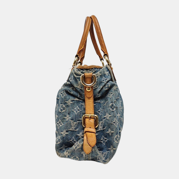 NEO CABBY Monogram Denim Blue
