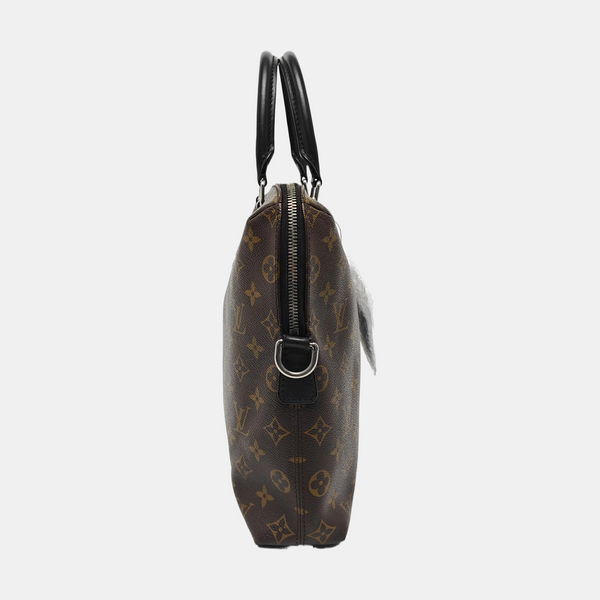Monogram Coated Canvas Shoulder Bag Brown