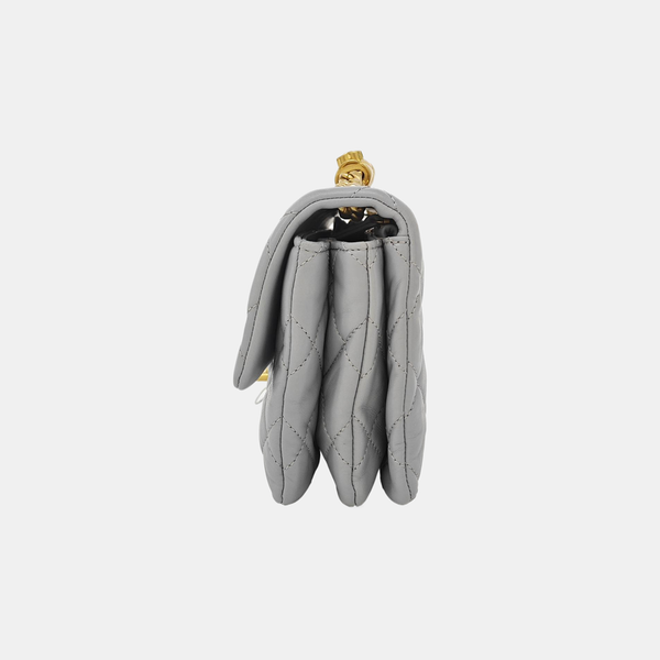 CLASSIC FLAP Mini Quilted Lambskin Gray