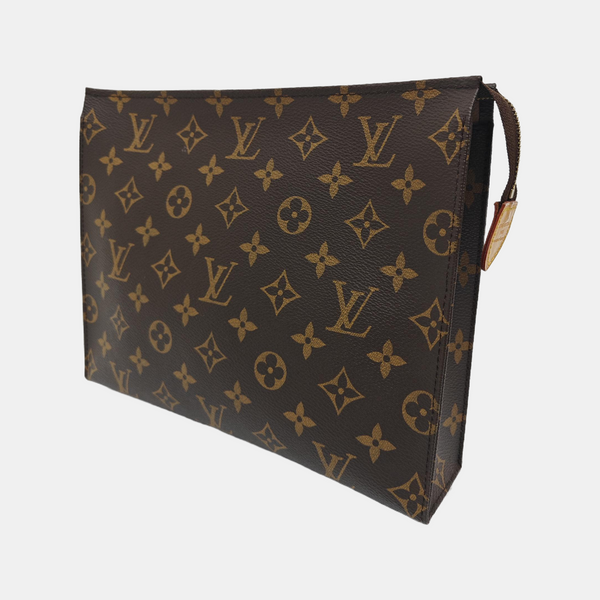 TOILET POCKET 26 Monogram Coated Canvas Brown