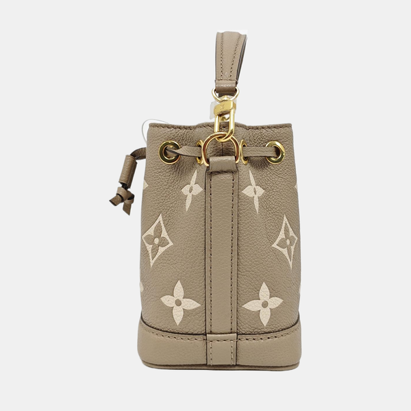 NOÉ Nano Monogram Calfskin Gray