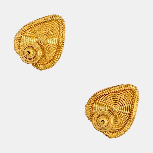 Metal Gold Stud Earrings