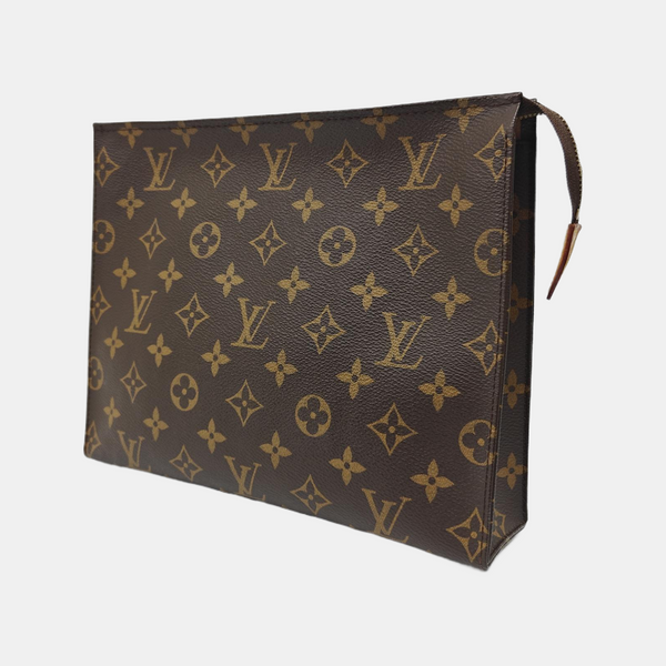 TOILET POCKET 26 Monogram Coated Canvas Brown