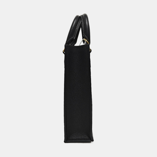 SAC PLAT Mini Calfskin Black