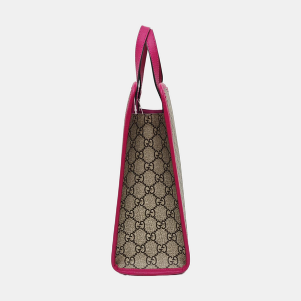 Children’s GG Bucket Monogram Coated Canvas Beige