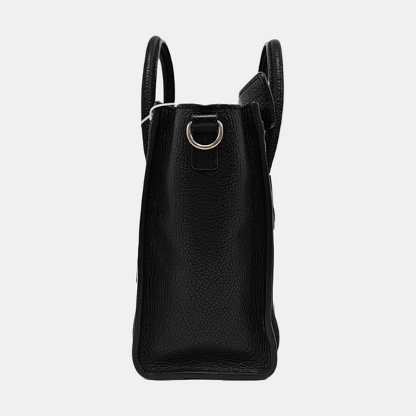 Authenticated pre-owned LUGGAGE Nano Calfskin Black - Tote Bag at Looply