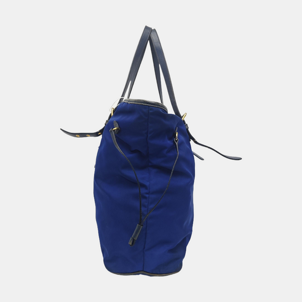 Nylon Tote Bag Blue