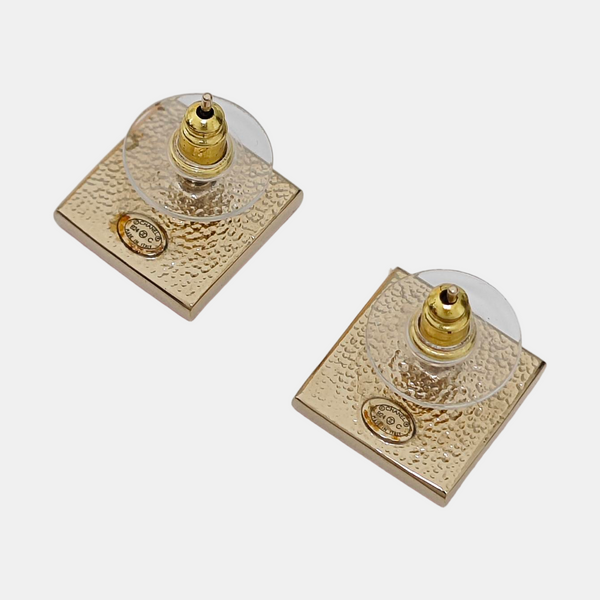 Metal Gold Stud Earrings