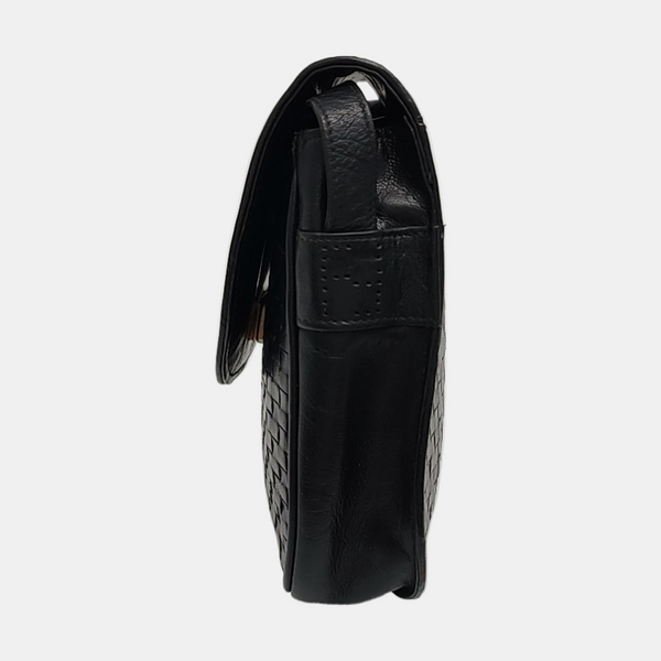 Calfskin Shoulder Bag Black