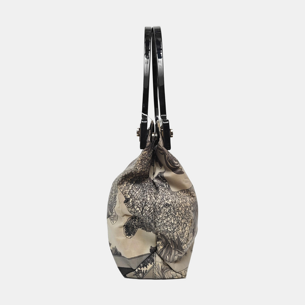 Canvas Top Handle Bag Beige