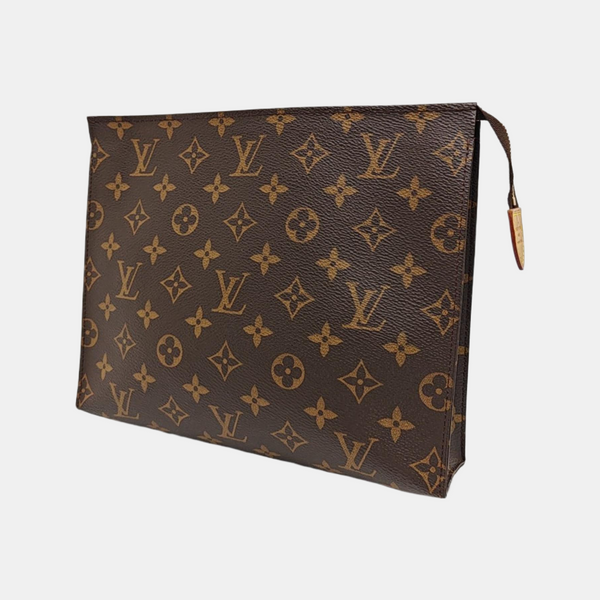 TOILET POCKET 26 Monogram Coated Canvas Brown