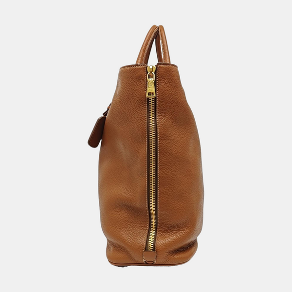 Calfskin Tote Bag Brown