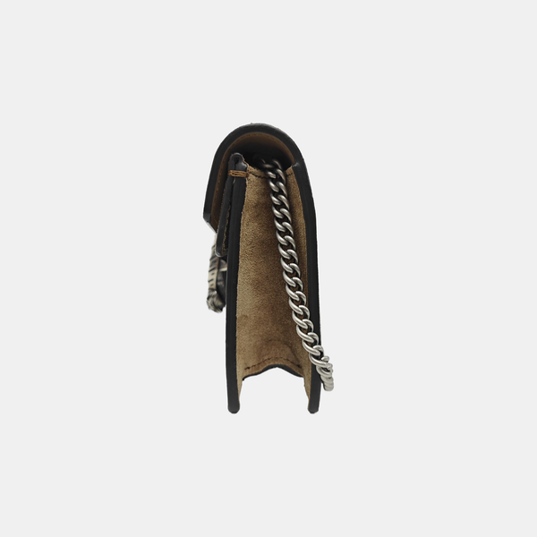 Dionysus Super Mini Monogram Coated Canvas Beige