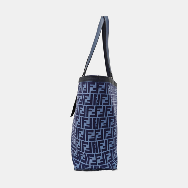 Monogram Canvas Tote Bag Blue