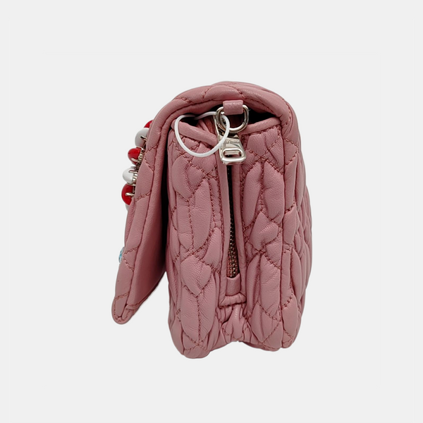 Crystal Quilted Lambskin Pink